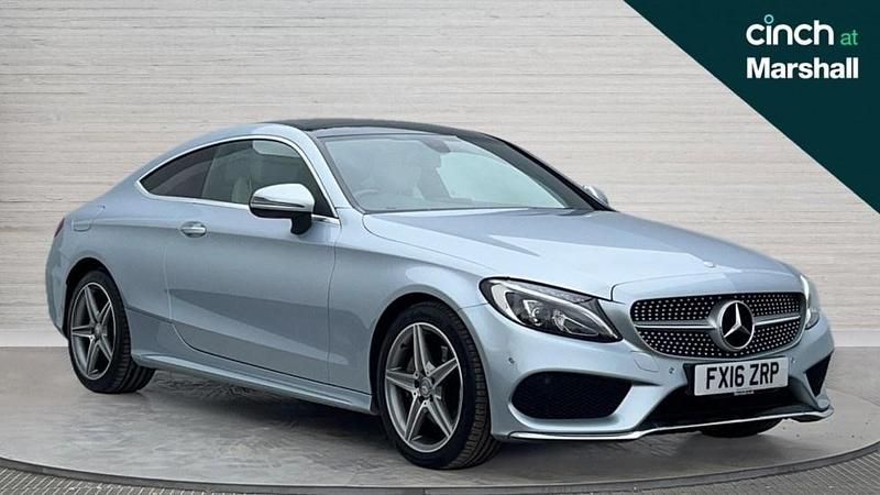 Silver Used 2016 Mercedes C200 AMG Line Premium Coupe | £13,300 (Fair price) - Image 1/4