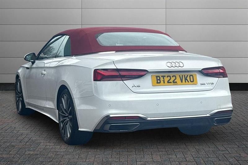 Used Audi A5 Cabriolet S-Line 150 HP (110 kW) 2022 White Cabriolet