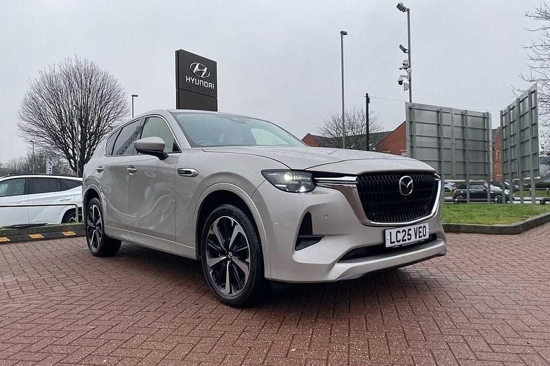 Silver Used 2025 Mazda CX-60 Takumi-Line SUV | £40,500 (Expensive) - Image 1/4