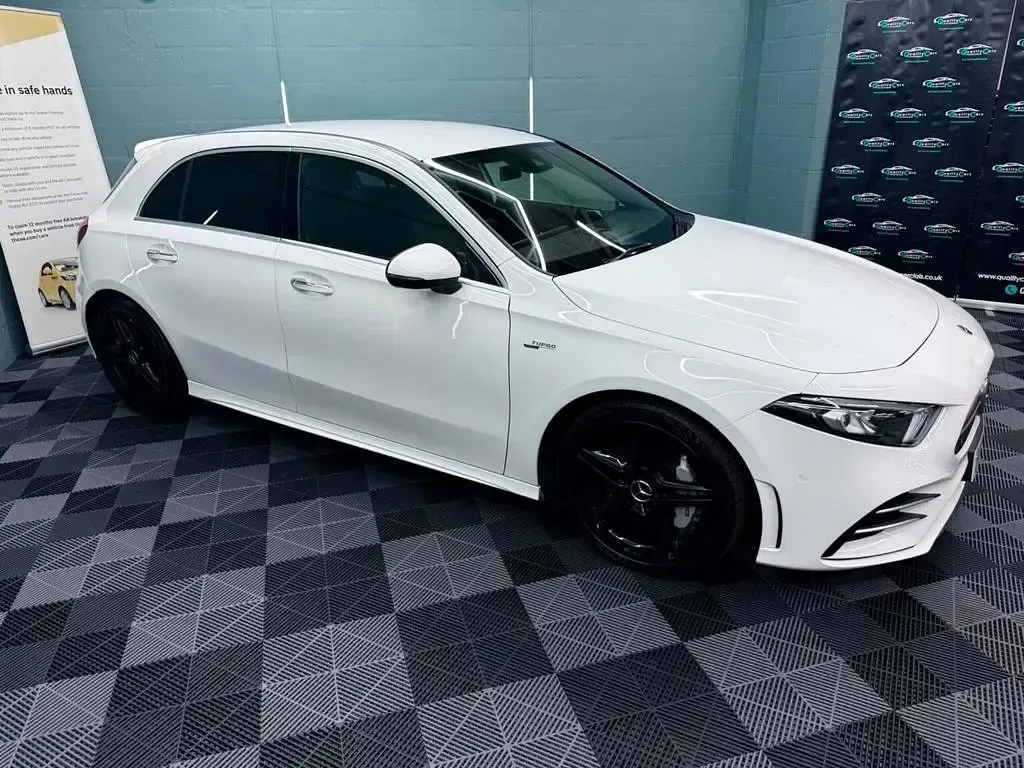 Used Mercedes A35 AMG Premium 2019 White Hatchback