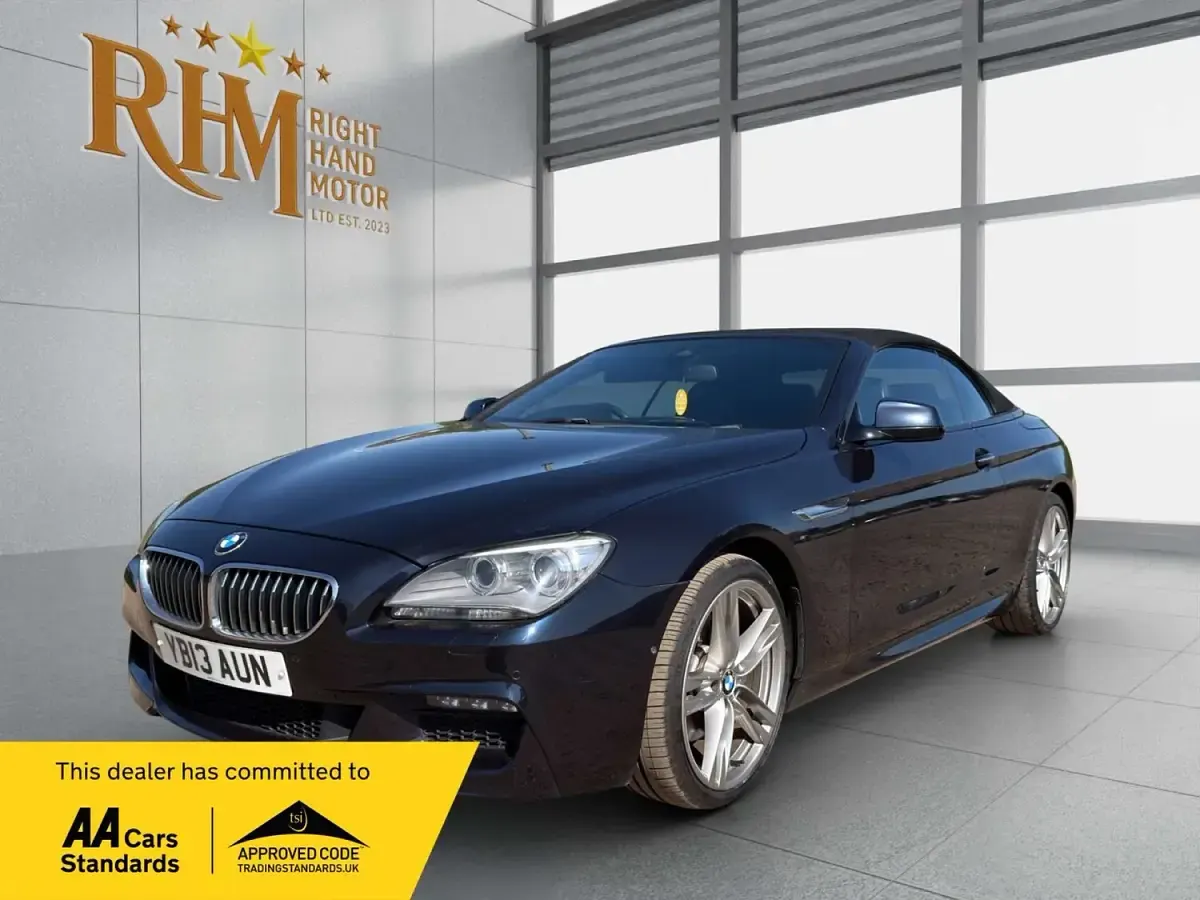 Begagnad BMW 640 Cabriolet M Sport 313 HK (230 kW) 2013 Svart Cab