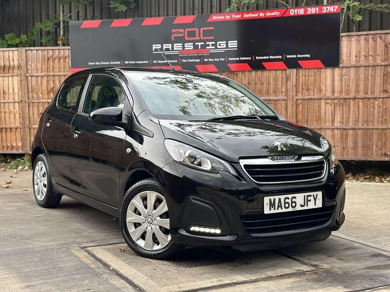 Black Used 2016 Peugeot 108 Active Hatchback | £4,395 (Fair price) - Image 1/4