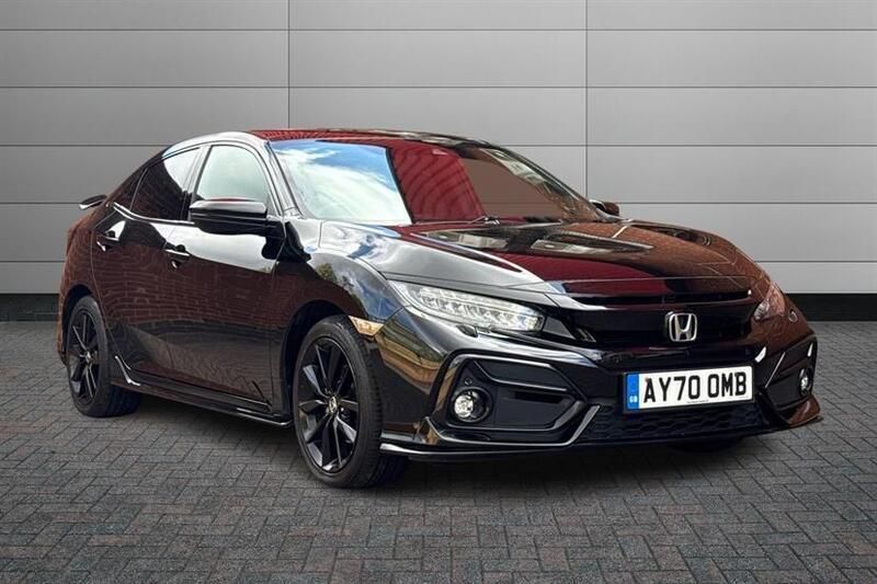 Crystal black Used 2020 Honda Civic Sport Hatchback | £14,795 (Fair price) - Image 1/4