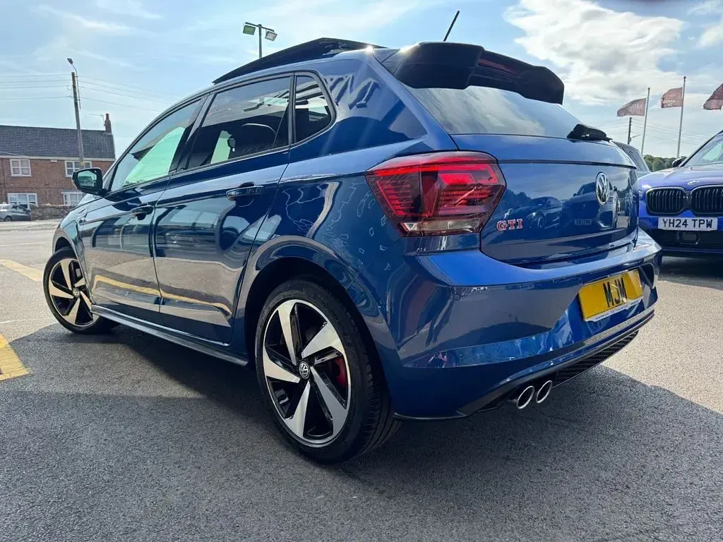 Used VW Polo GTI 200 HP (147 kW) 2019 Blue Hatchback