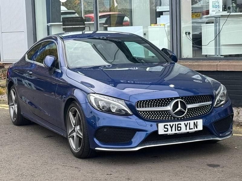 Blue Used 2016 Mercedes C220 AMG line Coupe | £13,995 (Fair price) - Image 1/4
