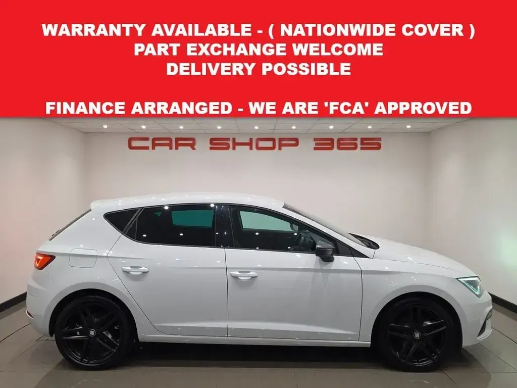 Used Seat Leon Black Edition 150 HP (110 kW) 2020 White Hatchback