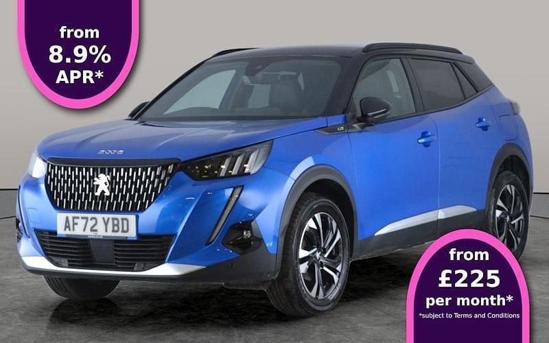 Blue Used 2022 Peugeot 2008 GT SUV | £16,128 (Fair price) - Image 1/3