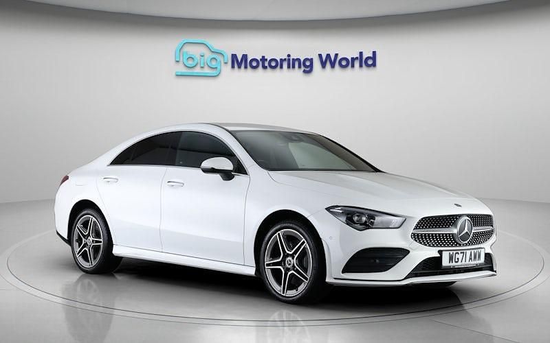Used Mercedes CLA250e AMG line 259 HP (190 kW) 2022 White Sedan