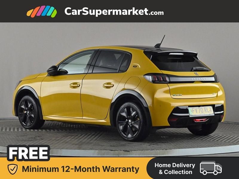 Used Peugeot e-208 GTi 100 kW (136 HP) 2021 Yellow Hatchback