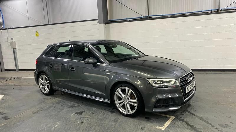 Grey Used 2017 Audi A3 S-Line Hatchback | £15,498 (Fair price) - Image 1/4