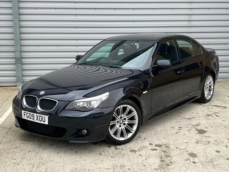 Black Used 2009 BMW 520 M Sport Sedan | £2,995 (Fair price) - Image 1/4