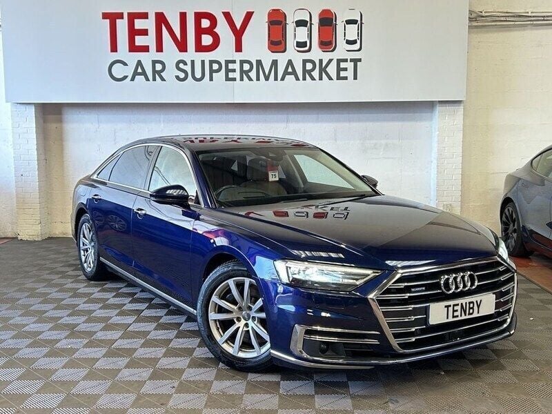 Blue Used 2018 Audi A8 Advanced Sedan | £20,295 (Fair price) - Image 1/4