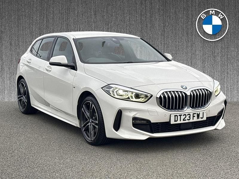 White Used 2023 BMW 118 M Sport Hatchback | £19,599 (Good price) - Image 1/4