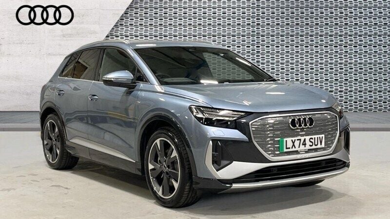 Blue Used 2024 Audi Q4 e-tron S-Line SUV | £37,181 (Fair price) - Image 1/4