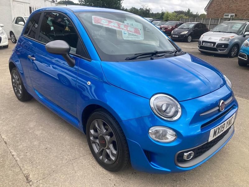 Used Fiat 500 S 69 HP (50 kW) 2019 Blue Hatchback