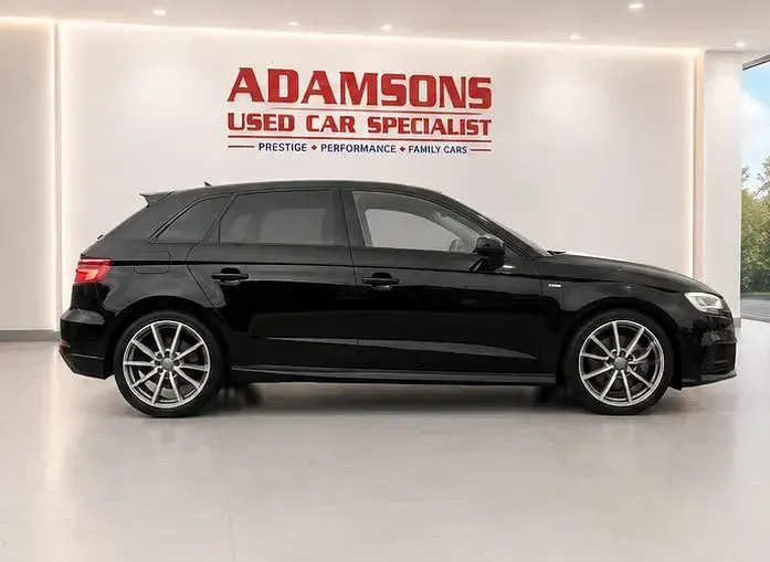 Used Audi A3 Black Edition 116 HP (85 kW) 2019 Black Sedan