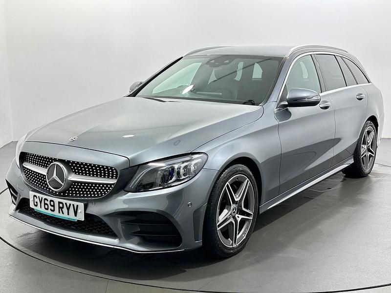 Used Mercedes C220 AMG line 194 HP (142 kW) 2019 Grey Estate