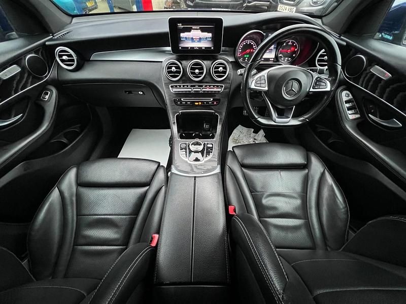 Used Mercedes GLC220 AMG line 2018 Blue Coupe