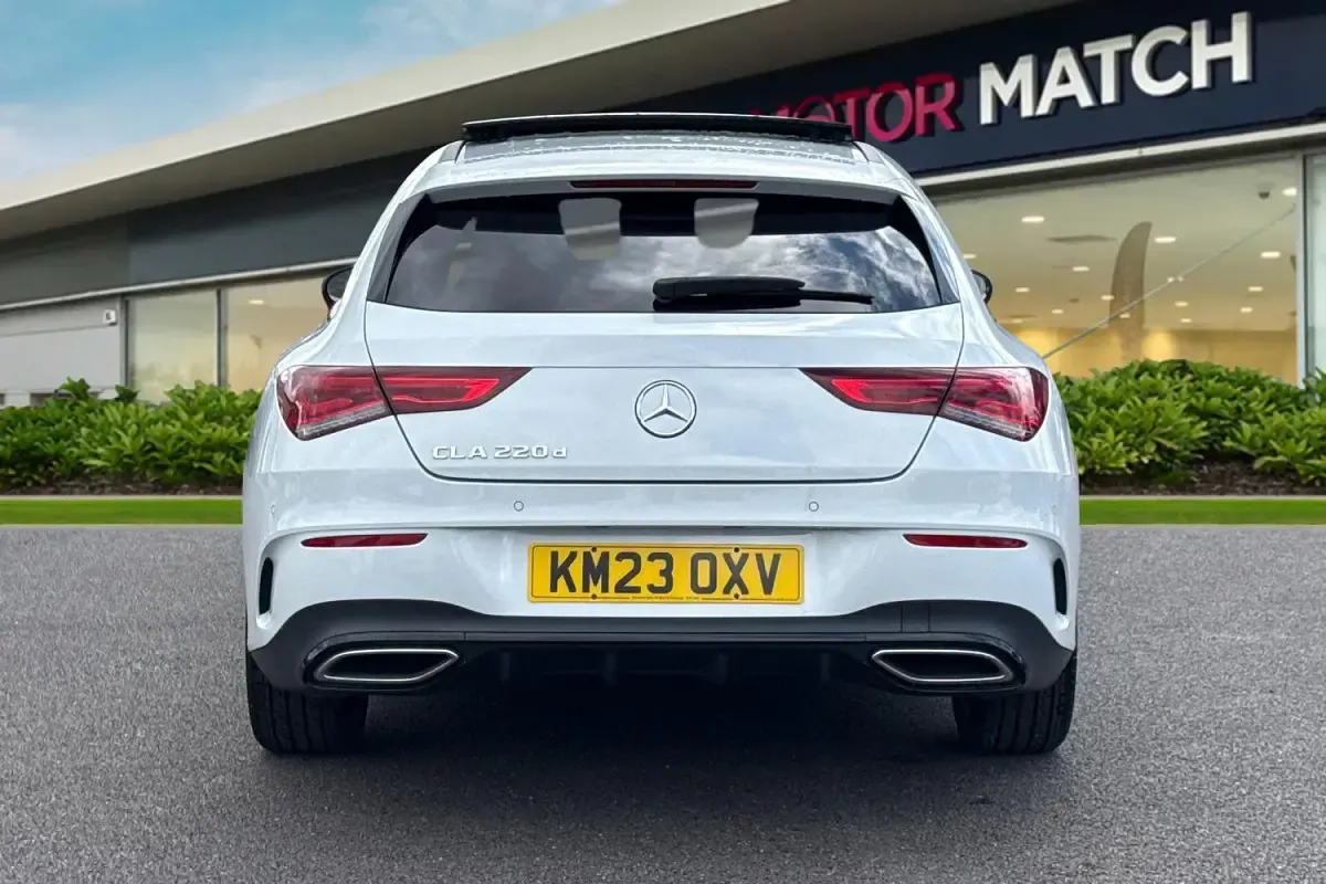Used Mercedes CLA220 Shooting Brake AMG line 2023 White Estate