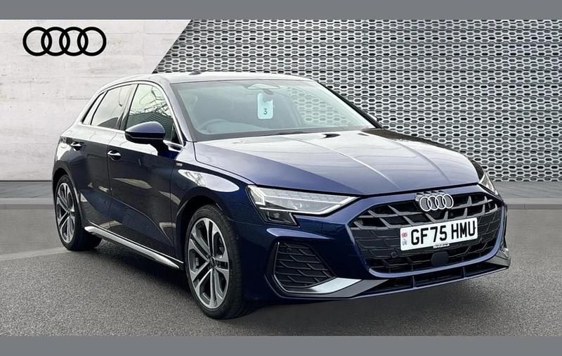 Blue New 2025 Audi A3 S-Line Hatchback | £28,499 (Fair price) - Image 1/4