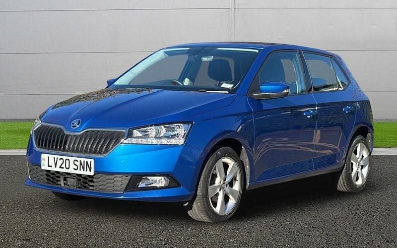 Used Skoda Fabia SE L 95 HP (69 kW) 2020 Blue Hatchback