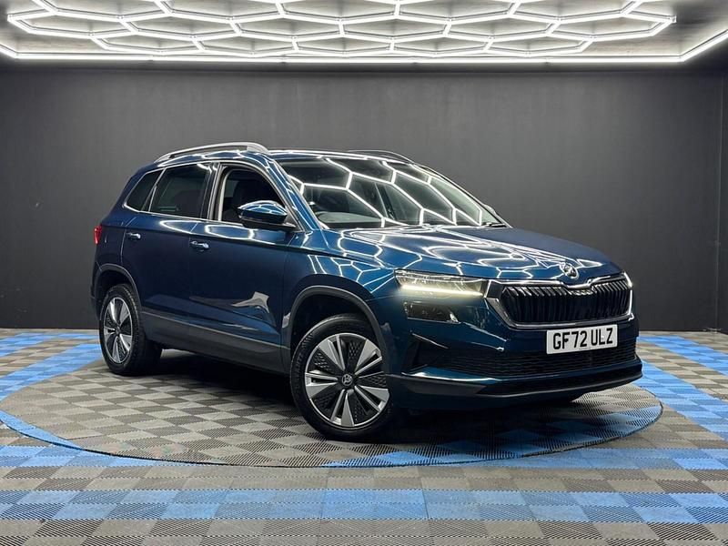 Blue Used 2022 Skoda Karoq SE Drive SUV | £16,290 (A bit pricey) - Image 1/4