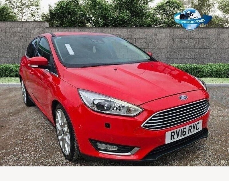 Red Used 2016 Ford Focus Titanium X Hatchback | £4,995 (Fair price) - Image 1/4