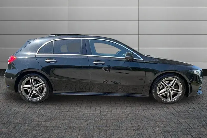 Used Mercedes A220 AMG Line Premium Plus 187 HP (137 kW) 2019 Cosmos black Hatchback