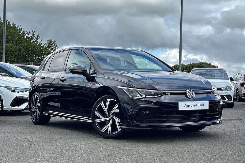 Black Used 2022 VW Golf VIII R-line Hatchback | £21,395 (A bit pricey) - Image 1/4