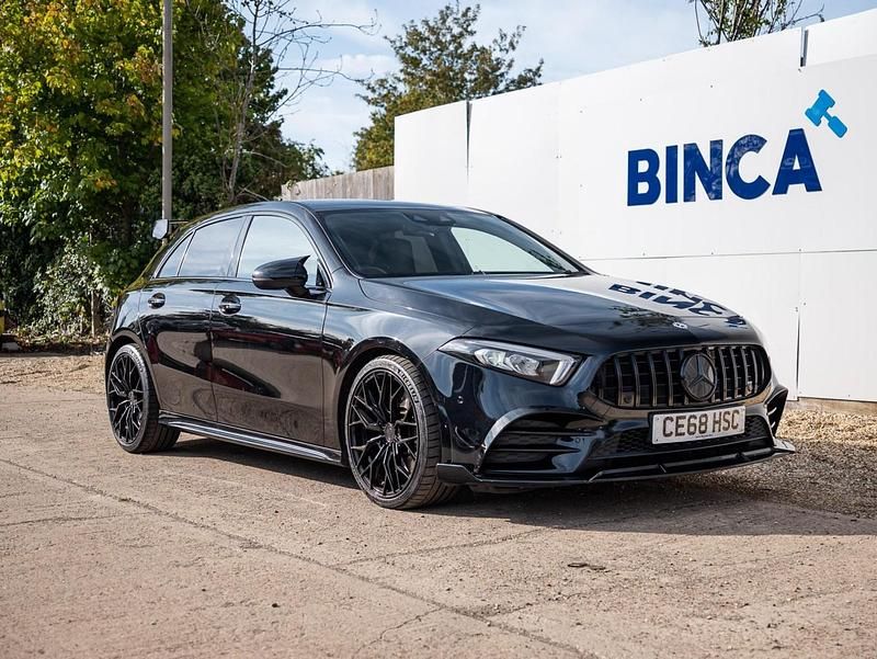Black Used 2018 Mercedes A250 AMG Line Premium Hatchback | £17,430 (Fair price) - Image 1/4