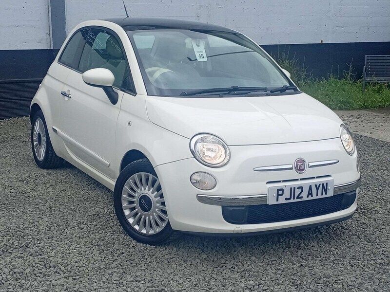 White Used 2012 Fiat 500 Lounge Hatchback | £6,785 (Fair price) - Image 1/4
