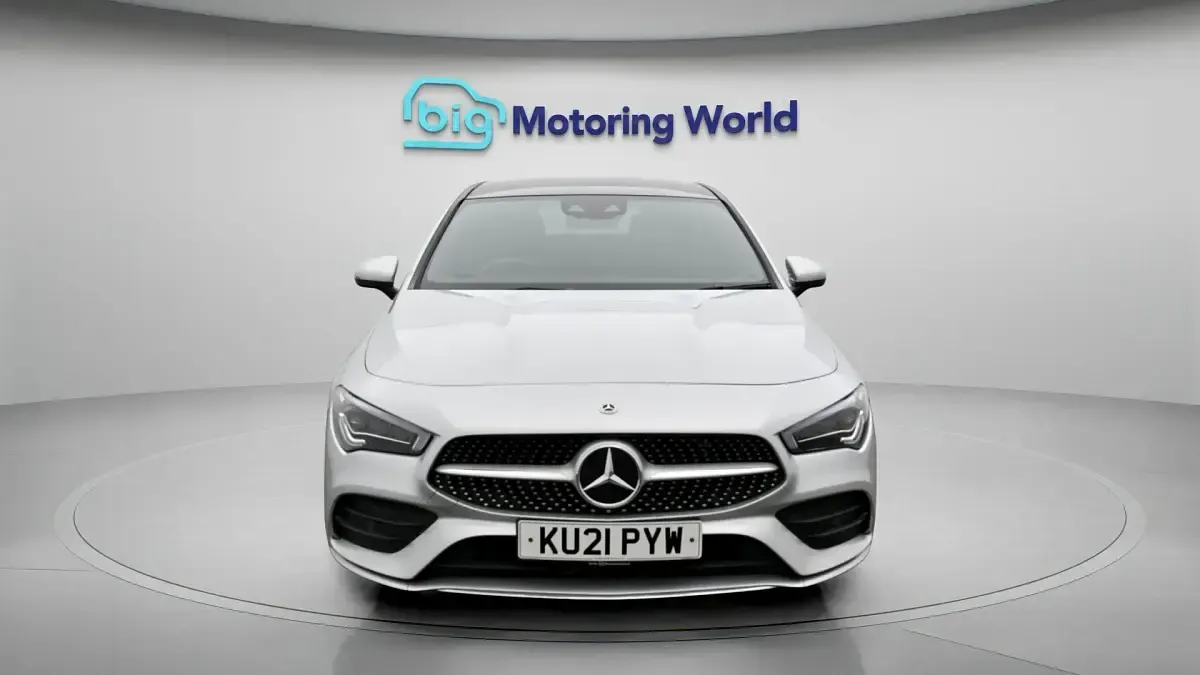 Used Mercedes CLA200 AMG line 163 HP (119 kW) 2021 Silver Coupe