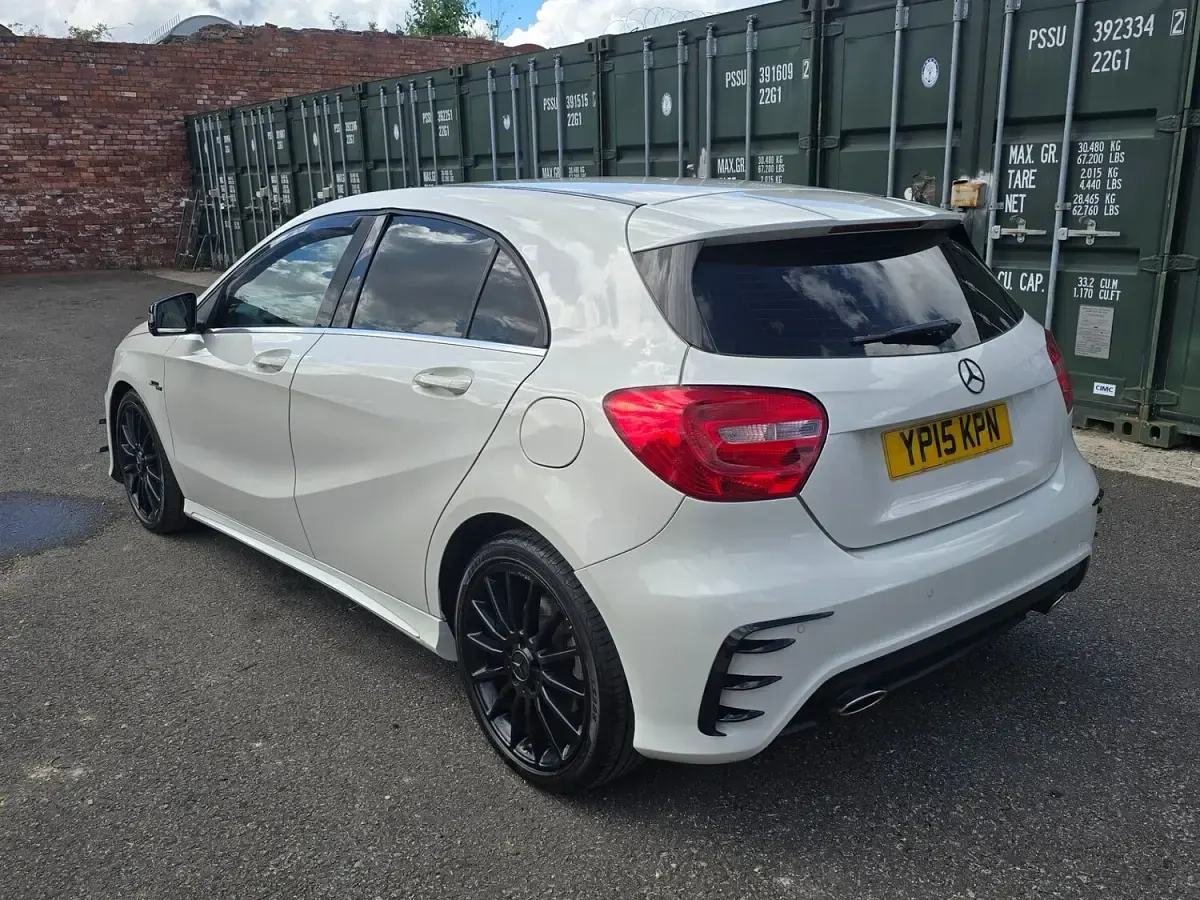 Used Mercedes A220 AMG 170 HP (125 kW) 2015 White Hatchback