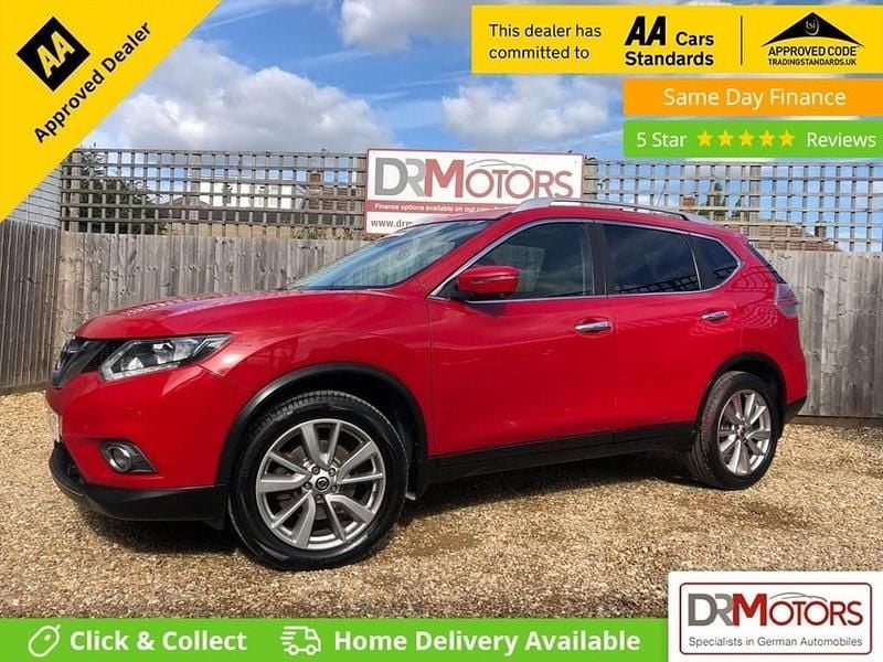 Red Used 2016 Nissan X-Trail N-TEC SUV | £12,340 (Fair price) - Image 1/4