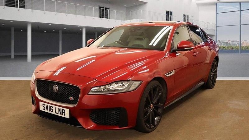 Red Used 2016 Jaguar XF S Sedan | £11,999 (Fair price) - Image 1/4