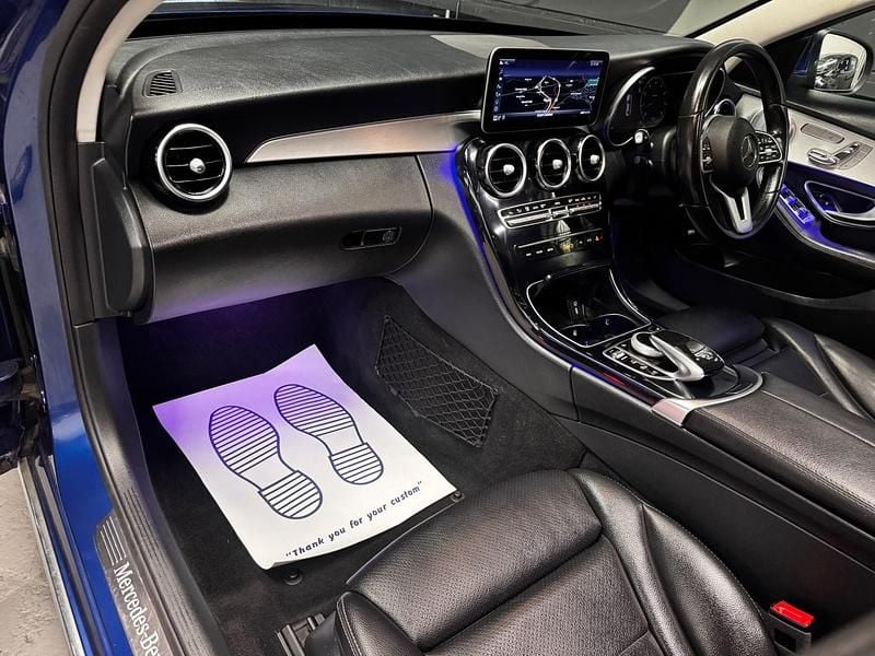 Used Mercedes C200 Premium Plus 2018 Blue Sedan