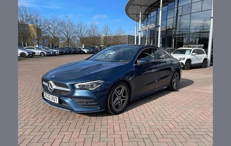 Used Mercedes CLA180 AMG Line Premium Plus 136 HP (100 kW) 2022 Blue Sedan