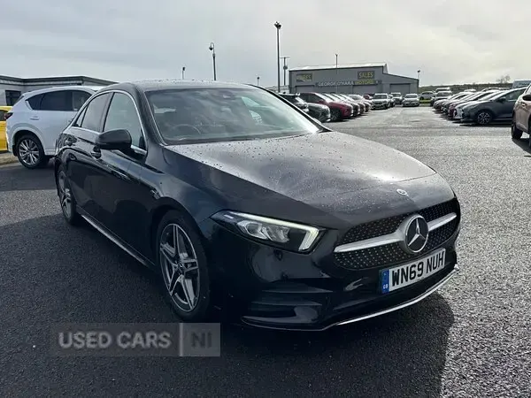 Used Mercedes A180 AMG line 116 HP (85 kW) 2019 Black Sedan