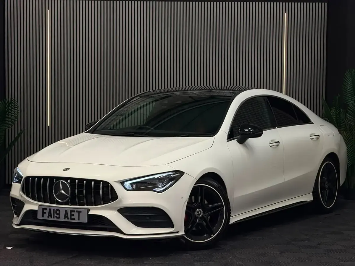 Used Mercedes CLA180 AMG line 2019 White Sedan