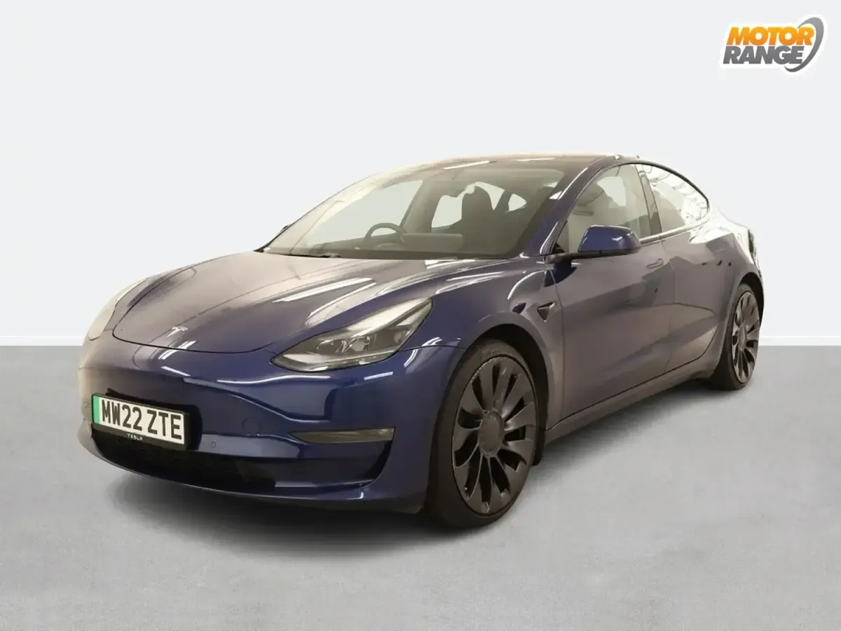 Used Tesla Model 3 Performance 461 kW (627 HP) 2022 Blue Sedan