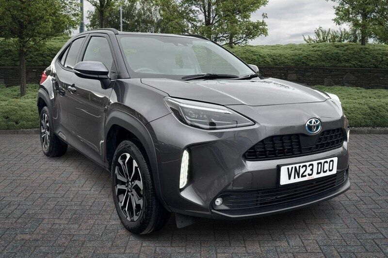 Grey Used 2023 Toyota Yaris Hybrid Design Hatchback | £22,485 - Image 1/4