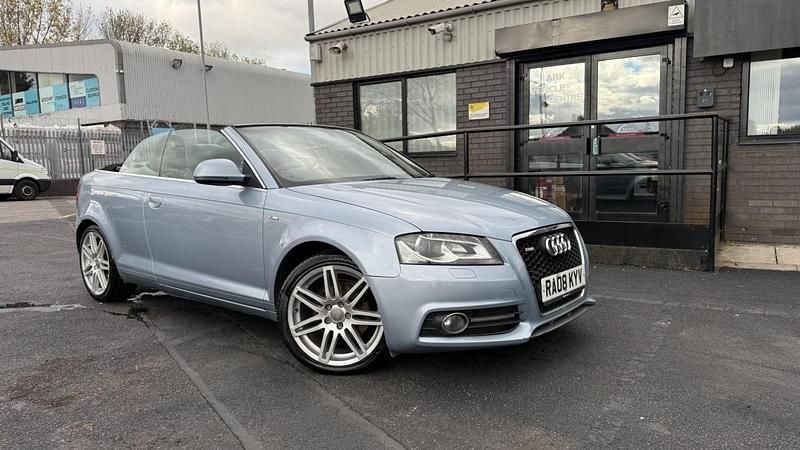 Blue Used 2008 Audi A3 Cabriolet S-Line Cabriolet | £3,495 (A bit pricey) - Image 1/4