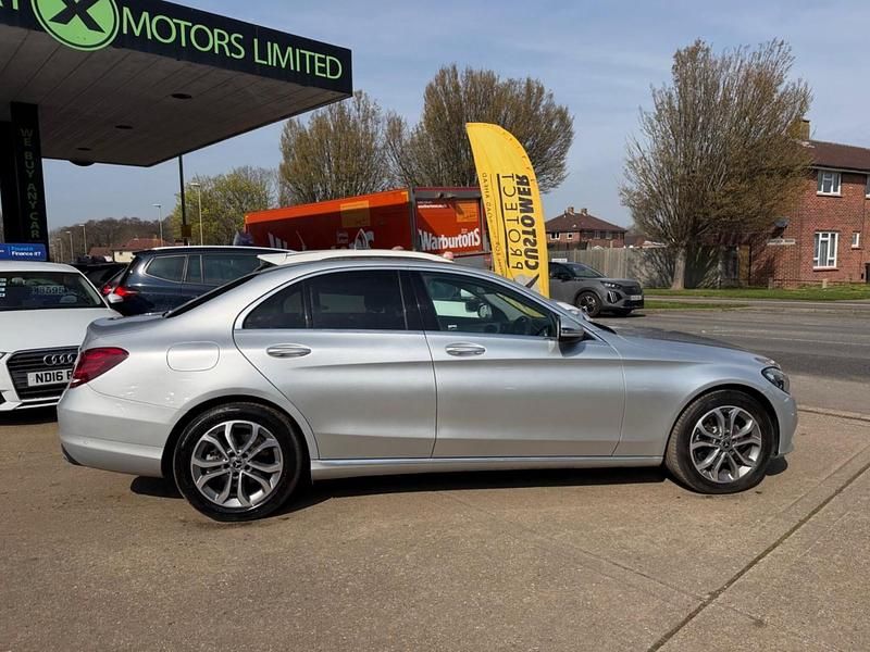 Begagnad Mercedes C220 2017 Silver Sedan