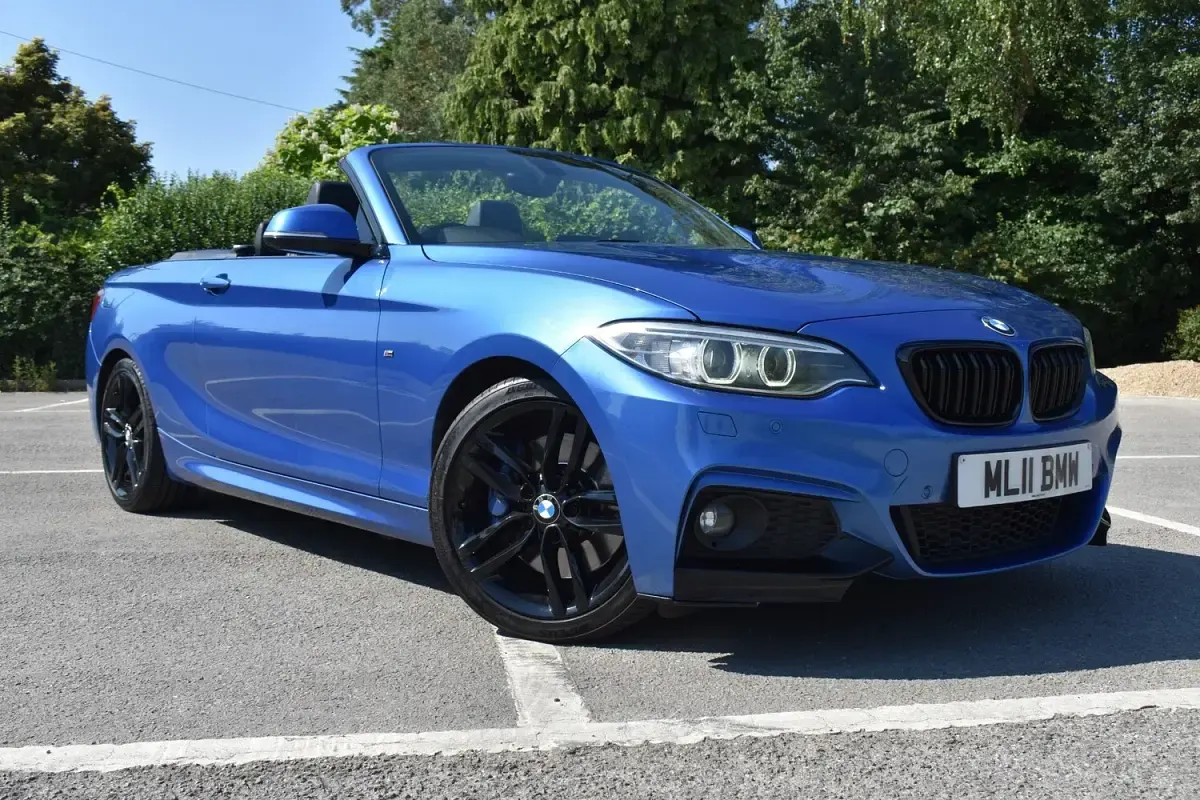 Used BMW 220 M Sport 190 HP (139 kW) 2017 Blue Cabriolet