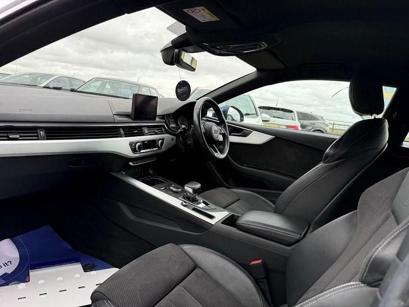 Used Audi A5 S-Line 190 HP (139 kW) 2018 Blue Coupe