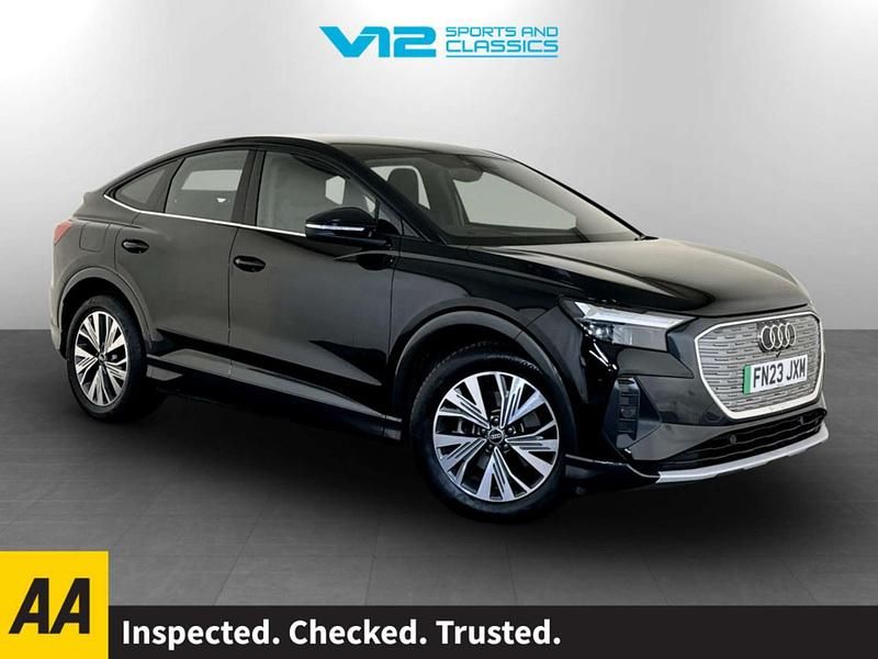 Black Used 2023 Audi Q4 Sportback e-tron Sport SUV | £21,695 (Good price) - Image 1/2