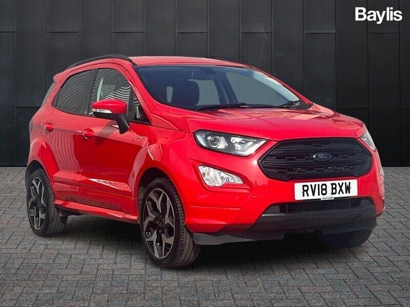 Red Used 2018 Ford Ecosport ST-Line SUV | £9,245 (Good price) - Image 1/3