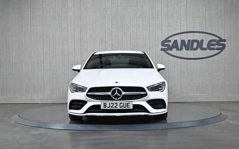 Used Mercedes CLA180 AMG line 136 HP (100 kW) 2022 White Sedan