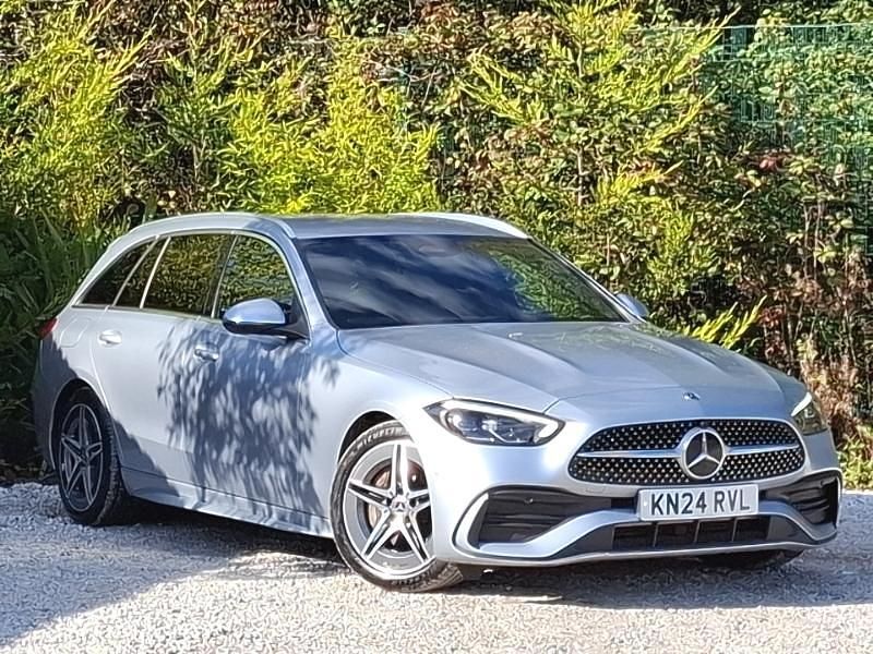Silver Used 2024 Mercedes C200 AMG line Estate | £28,998 (Fair price) - Image 1/4