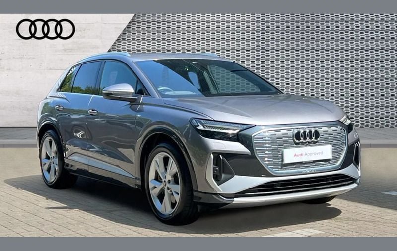 Grey Used 2024 Audi Q4 e-tron S-Line SUV | £36,289 (Good price) - Image 1/4
